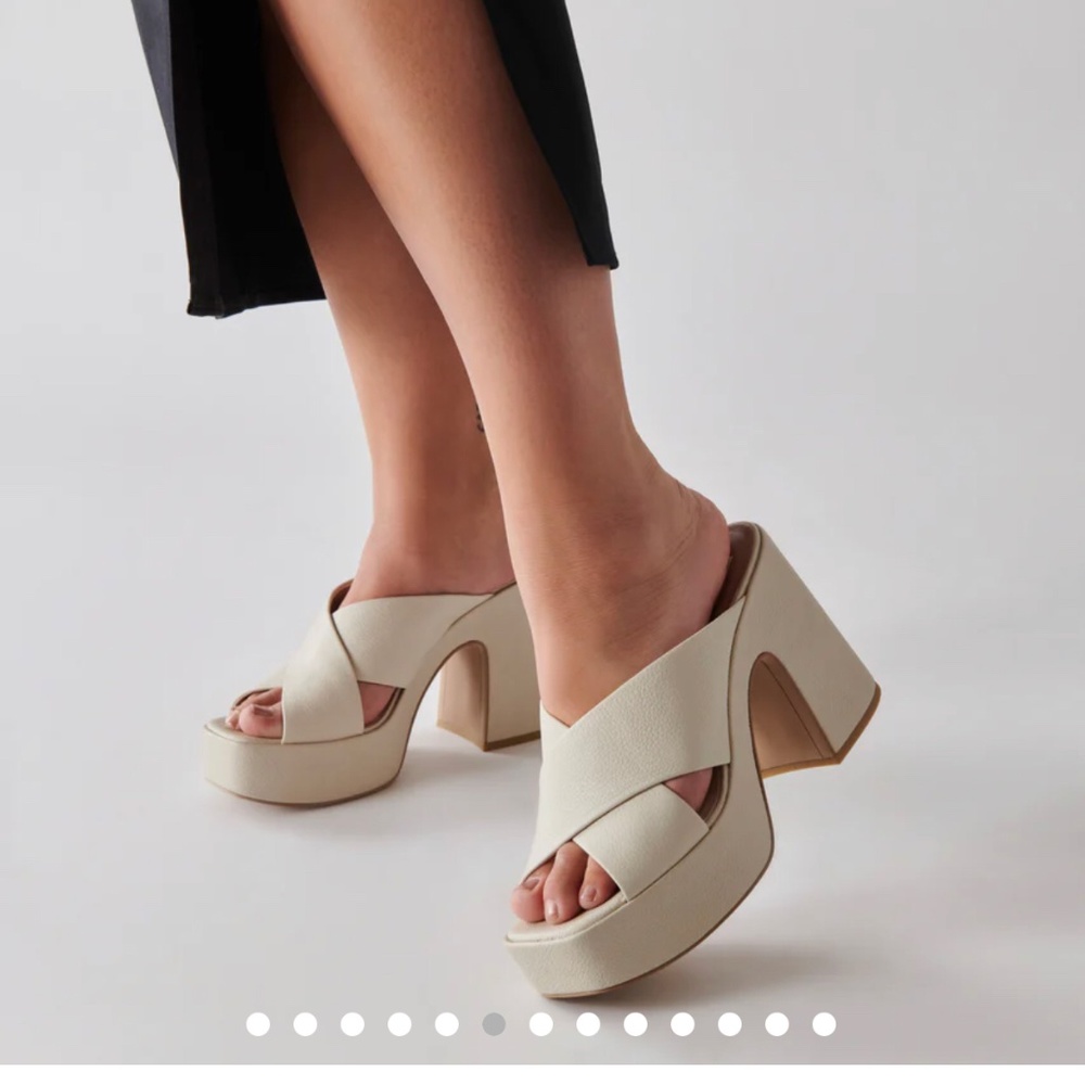 Dolce Vita V- Wonder Leather Platform Sandals